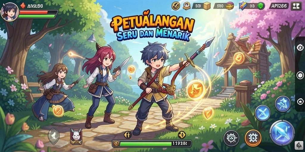 Menampilkan aksi epik dalam dunia Anime yang menarik.