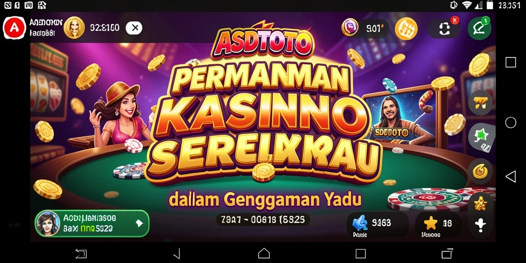 Tampilan menarik gameplay Kasino di ASDTOTO.