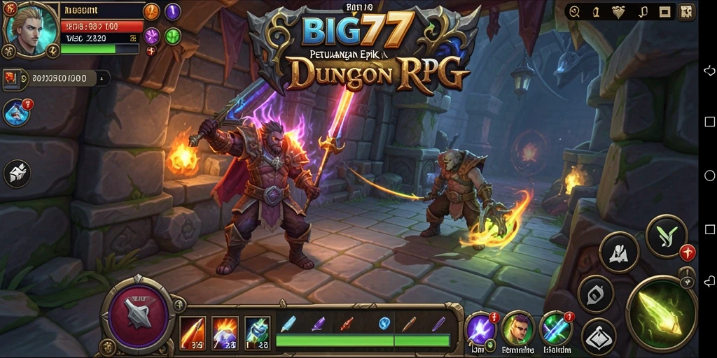 Tampilan gameplay RPG yang menantang dan menarik di BIG77.