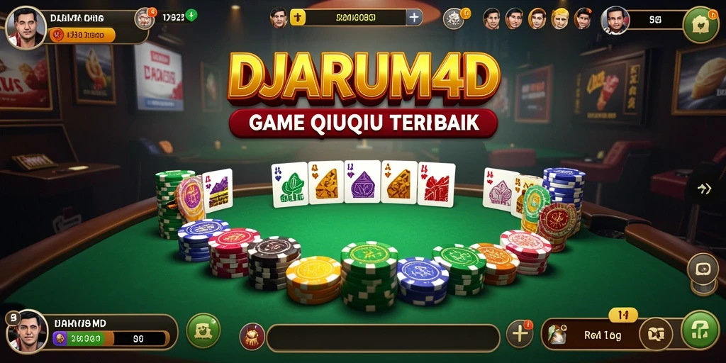 Tampilan gameplay QiuQiu yang mengasyikkan dalam DJARUM4D.