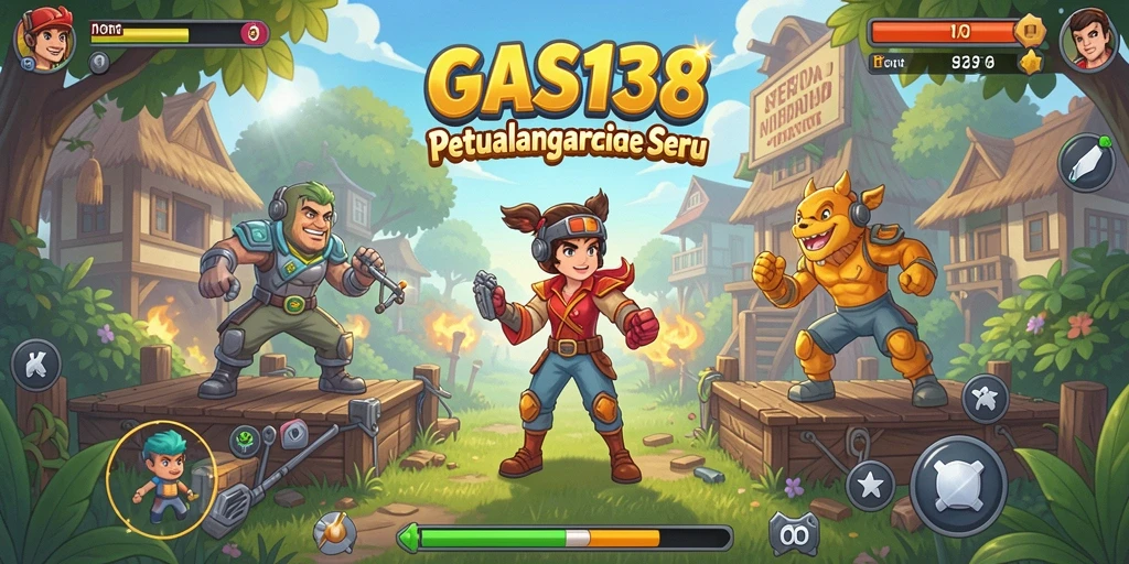 Tampilan gameplay menarik dan penuh warna dari GAS138.
