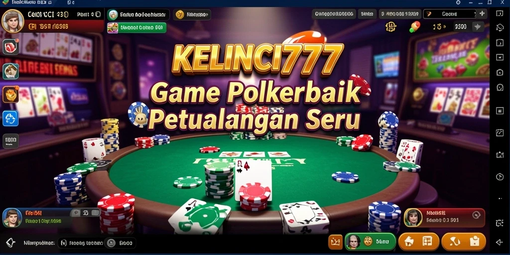 Tampilan permainan KELINCI777 yang seru dalam aksi Poker.