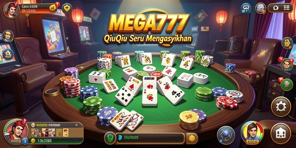 Tampilan gameplay seru dalam MEGA777 QiuQiu.