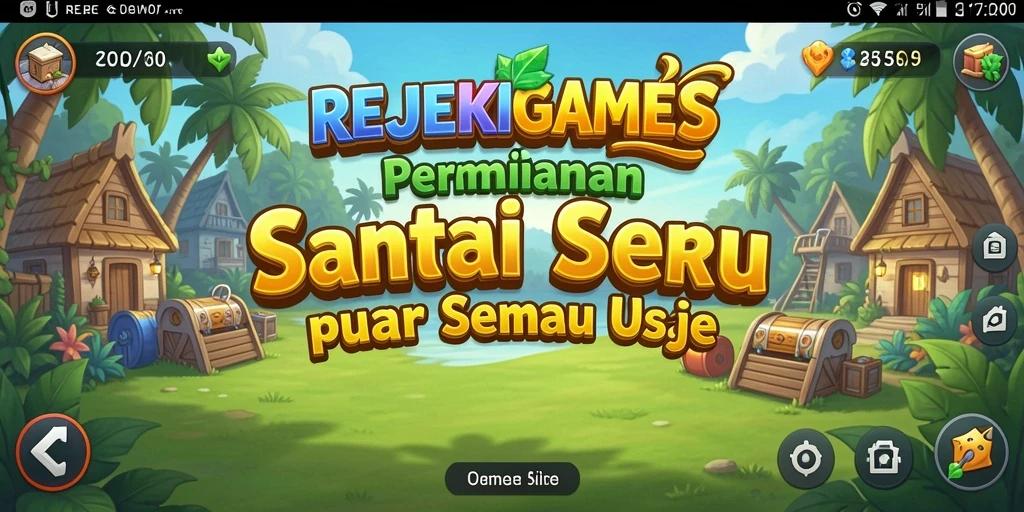 Screenshot menunjukkan gameplay seru dari REJEKIGAMES.