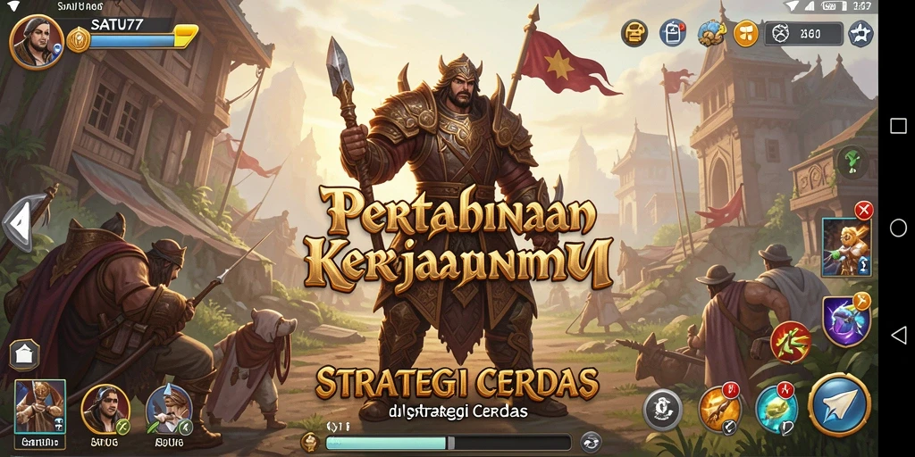 Tangkapan layar SATU77 menampilkan gameplay strategis yang mendebarkan.