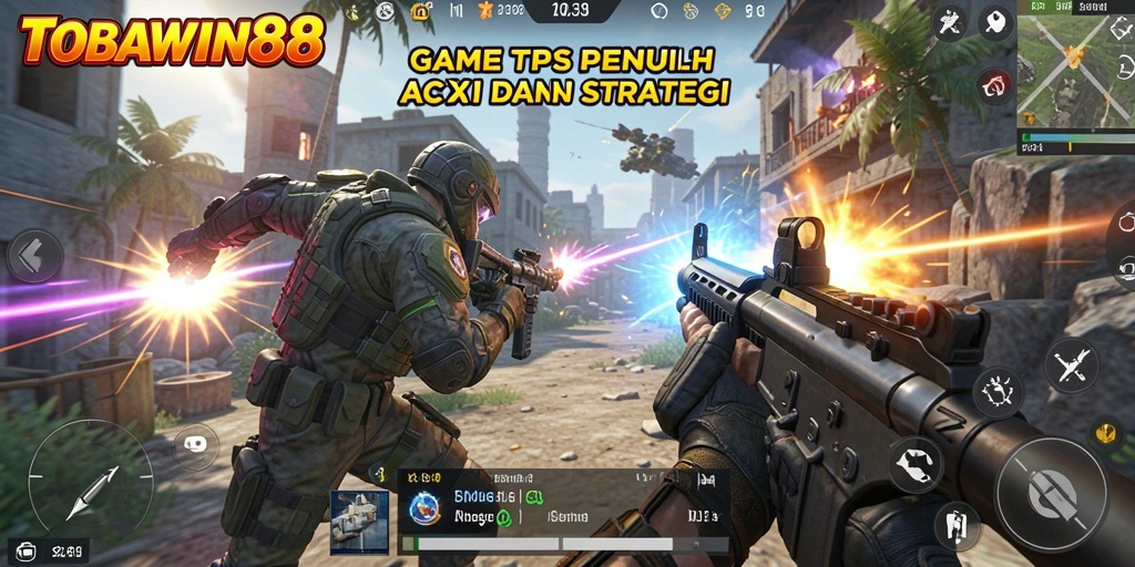 Tampilan gameplay TPS TOBAWIN88 yang mendalam dan seru.